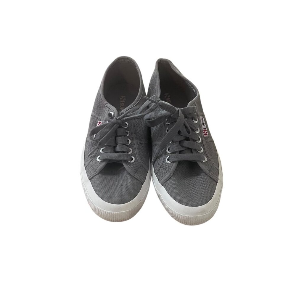 Shoes Sneakers By Superga In Grey, Size: 8